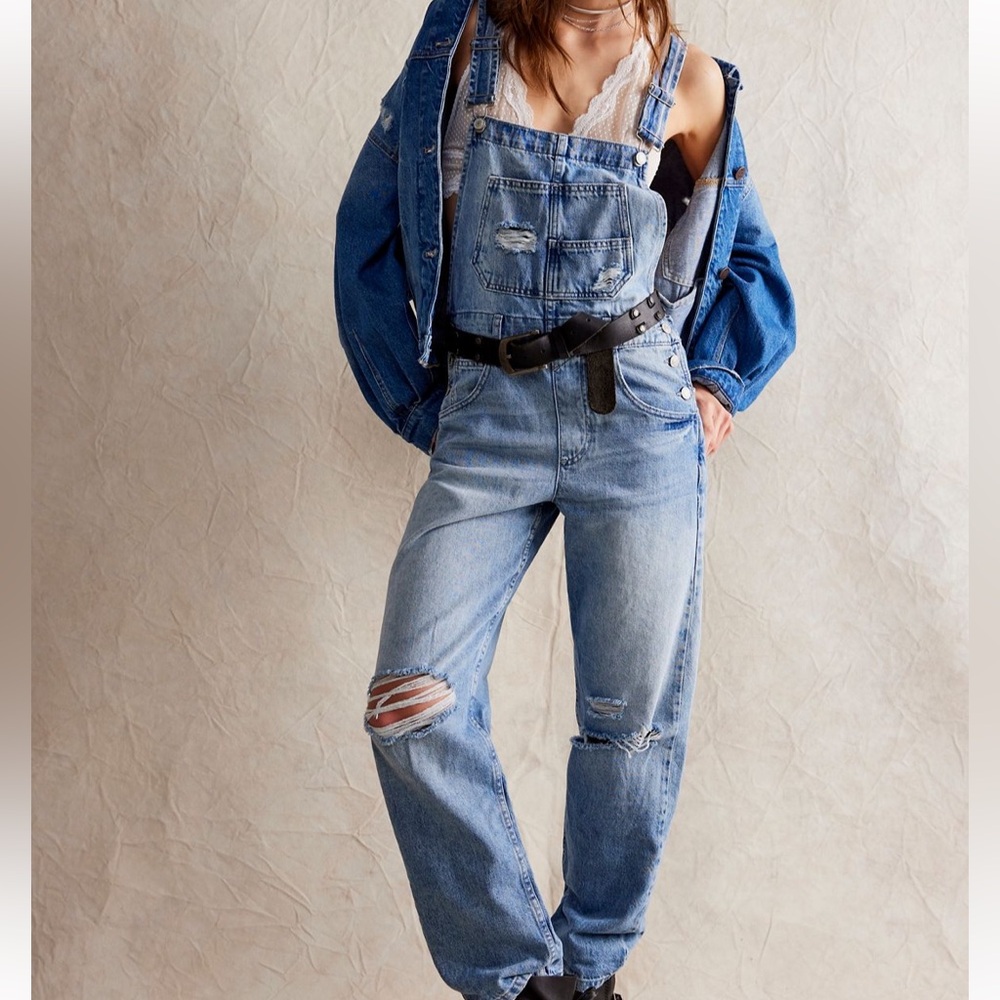 Free People We The Free Ziggy Overalls size Small